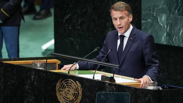 Macron’dan BM kürsüsünde Gazze çağrısı: Hareketsiz kalmaya devam edemeyiz
