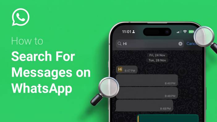 Sohbetlerde eski mesajları arama çilesi bitti: Whatsapp'a arama butonu geldi