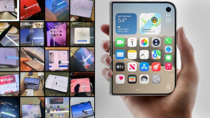 Apple’ın yeni katlanabilir telefonu iPhone Duo’da ekran şoku: Bir saat dolmadan çatlıyor