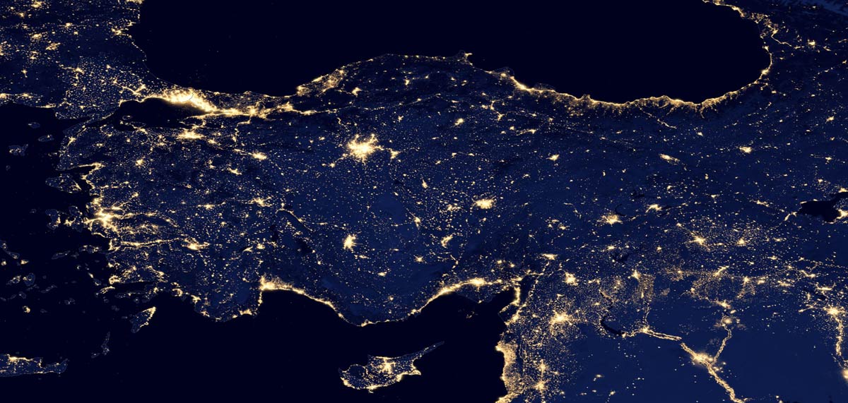 Турция вид из космоса
