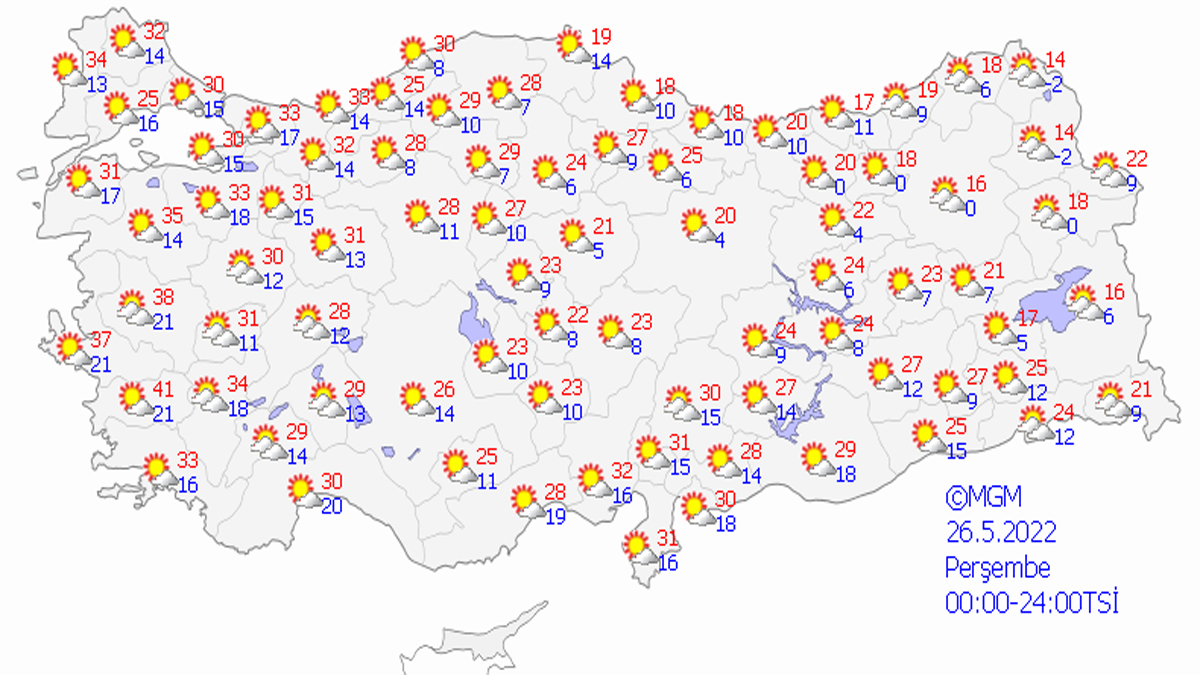 Карта погоды в турции