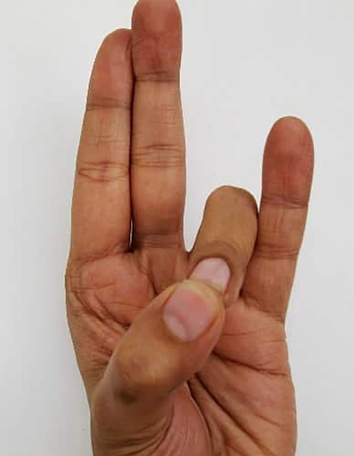Три пальца вместе