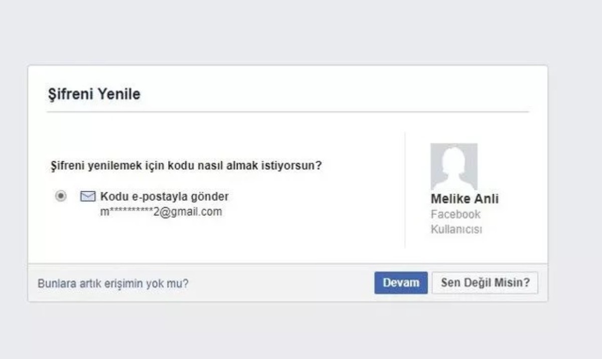 Facebook şifremi unuttum nasıl değiştirebilirim