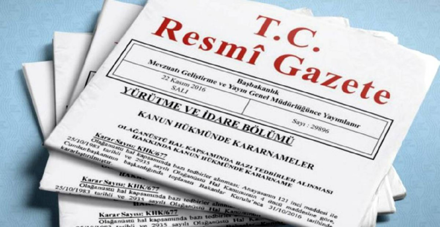 25 Kasım Resmi Gazete kararları