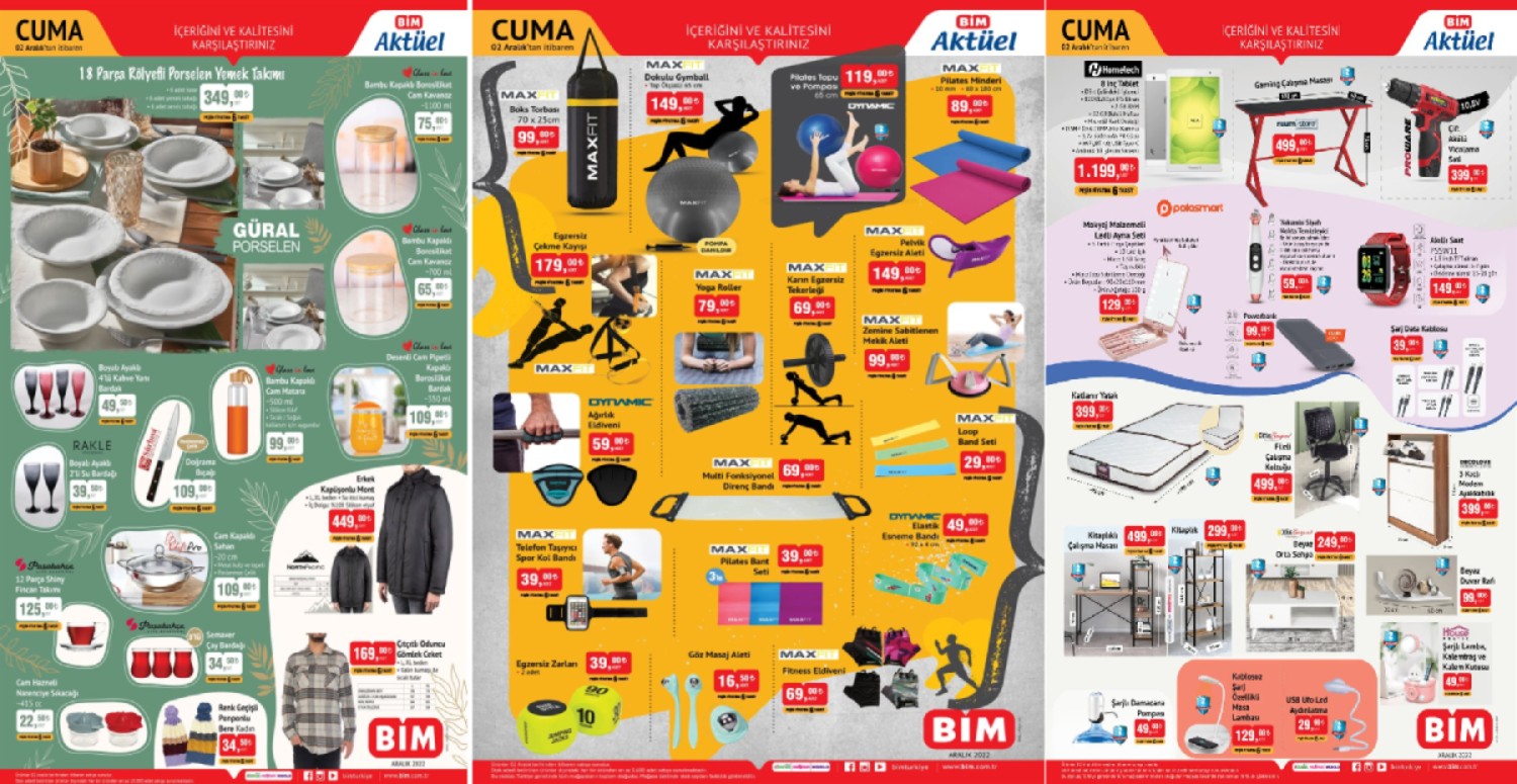 BİM 2 Aralık aktüel ürünler