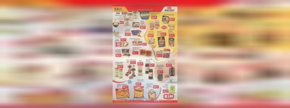 BİM 25-29 ÜRÜNLERİ