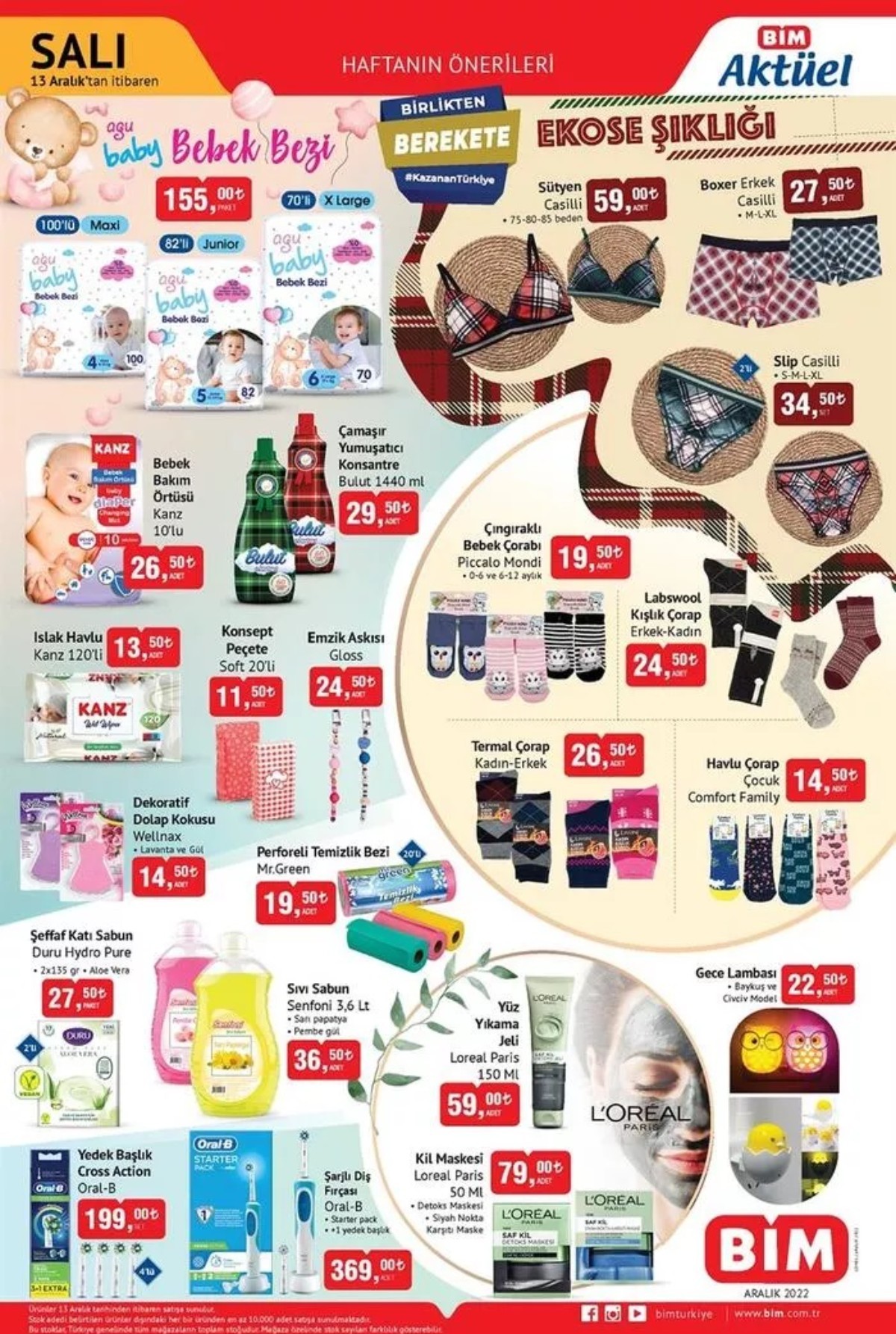 13 ARALIK 2022 BİM AKTÜEL ÜRÜNLER KATALOĞU