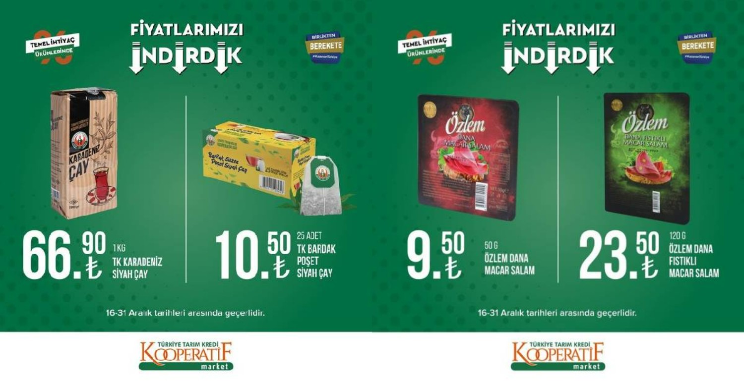 Tarım Kredi Aralık İndirimleri 4