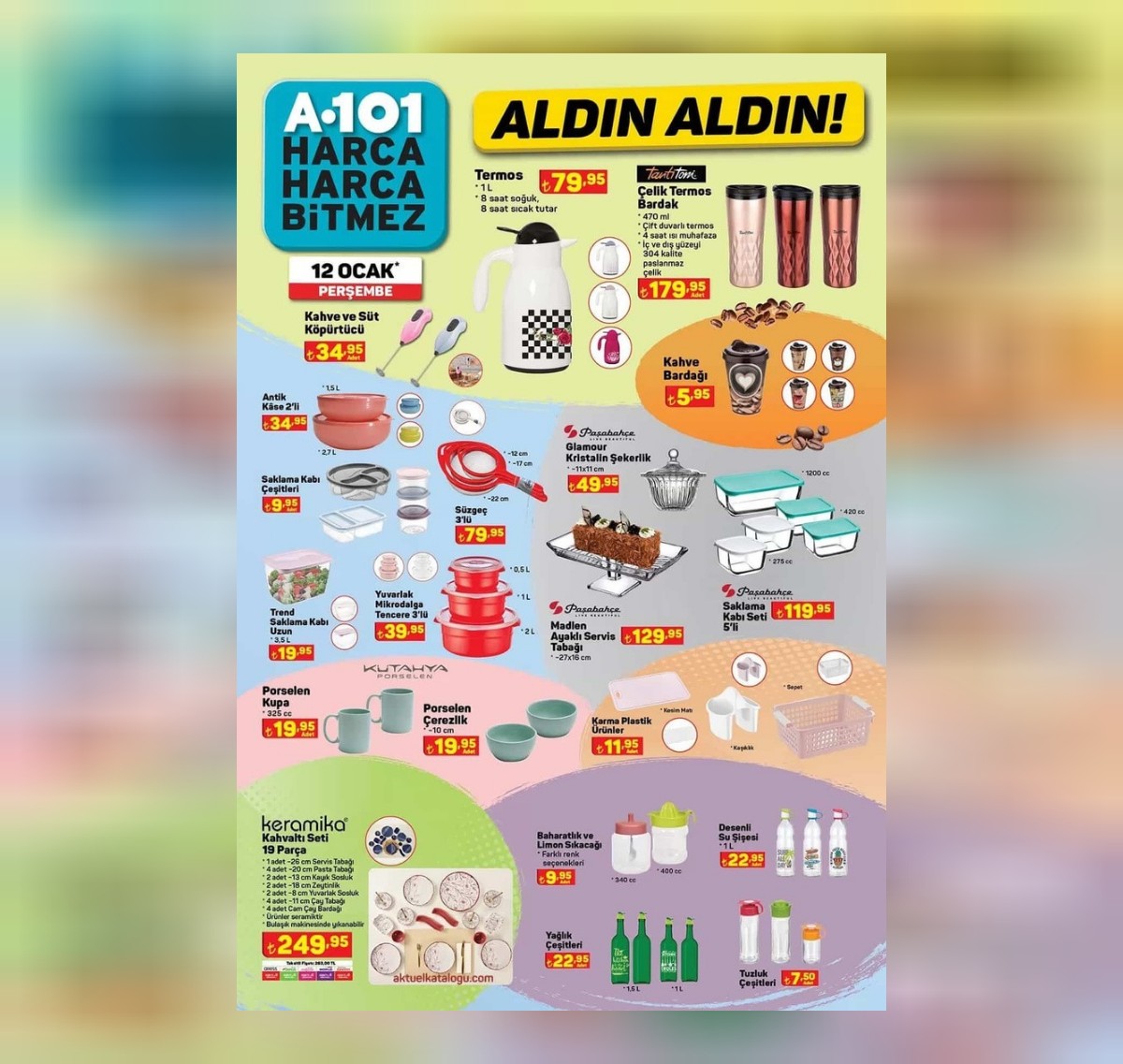 12 OCAK A101 ÜRÜNLERİ