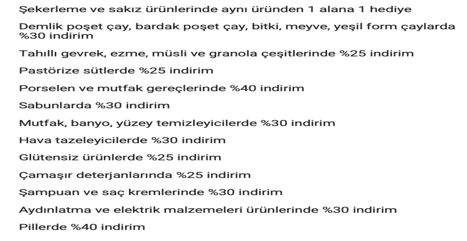 İndirimli ürünler