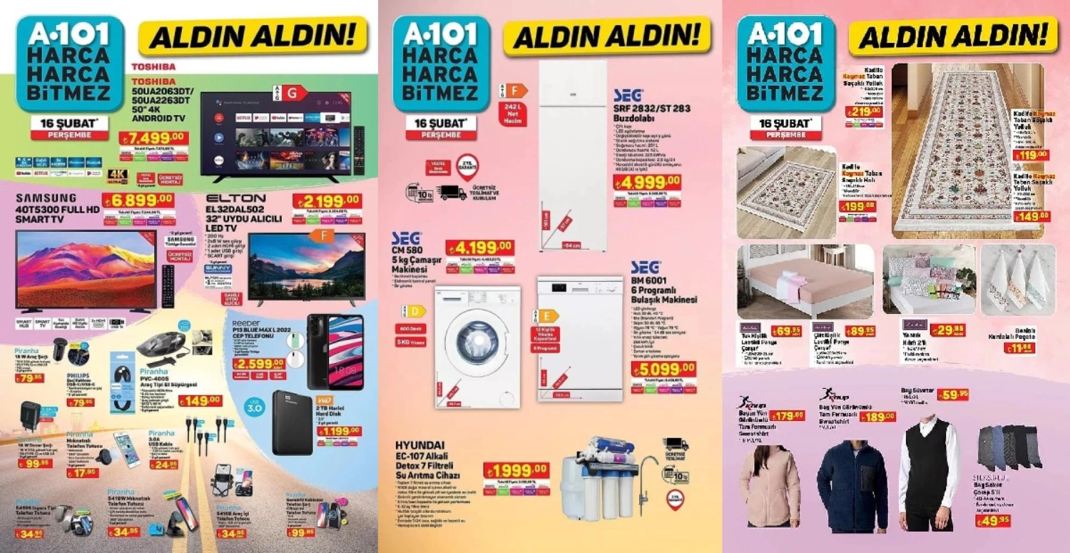 A101 16 Şubat 2023 kataloğu