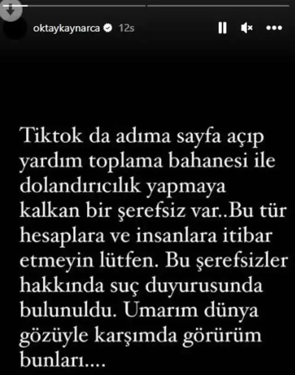 oktay-kaynarca-dolandirici-aciklama