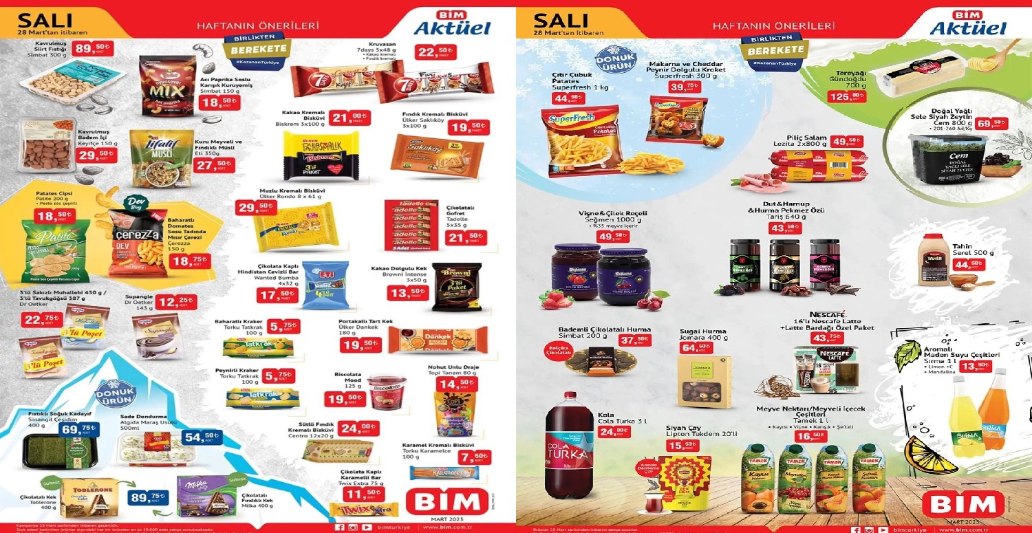 28 Mart 2023 BİM aktüel ürünler