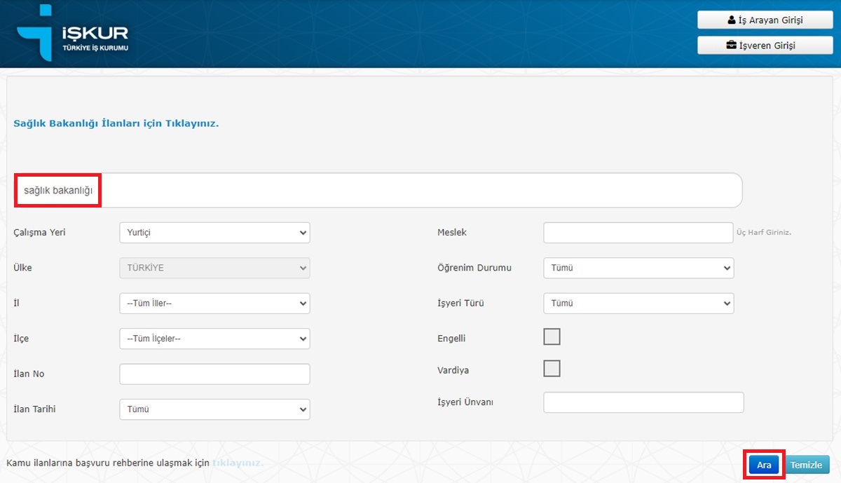 2023/03/22/saglik-bakanligi-personel-alimi-iskur