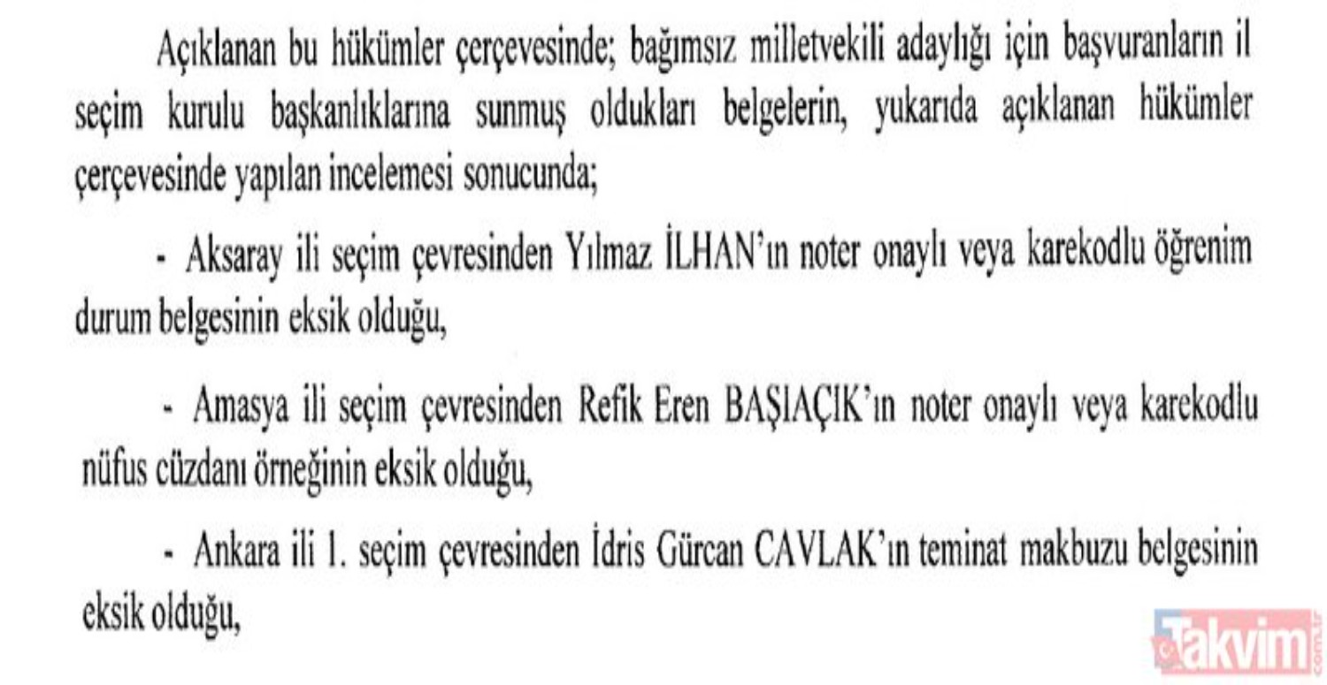 red edilme gerekçesi