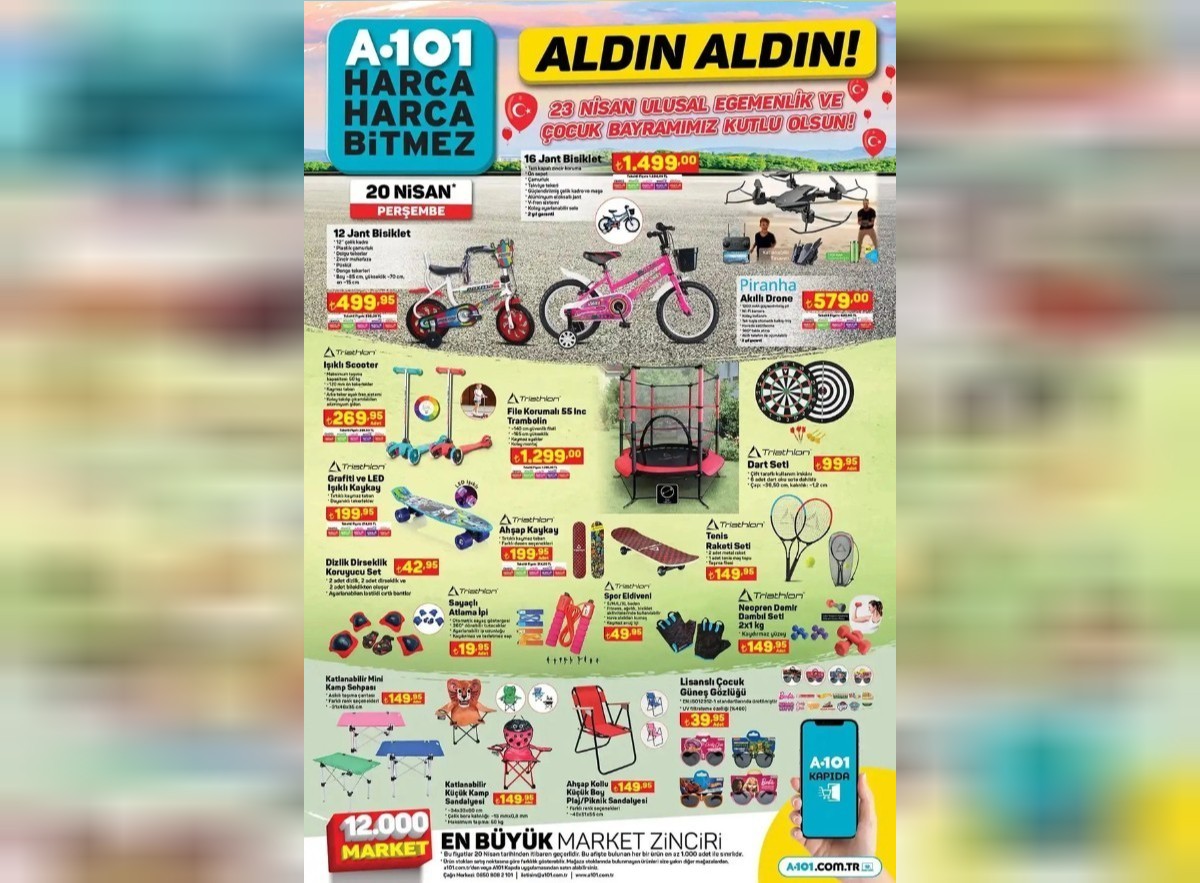 a101 20 nisan indirimli ürünler