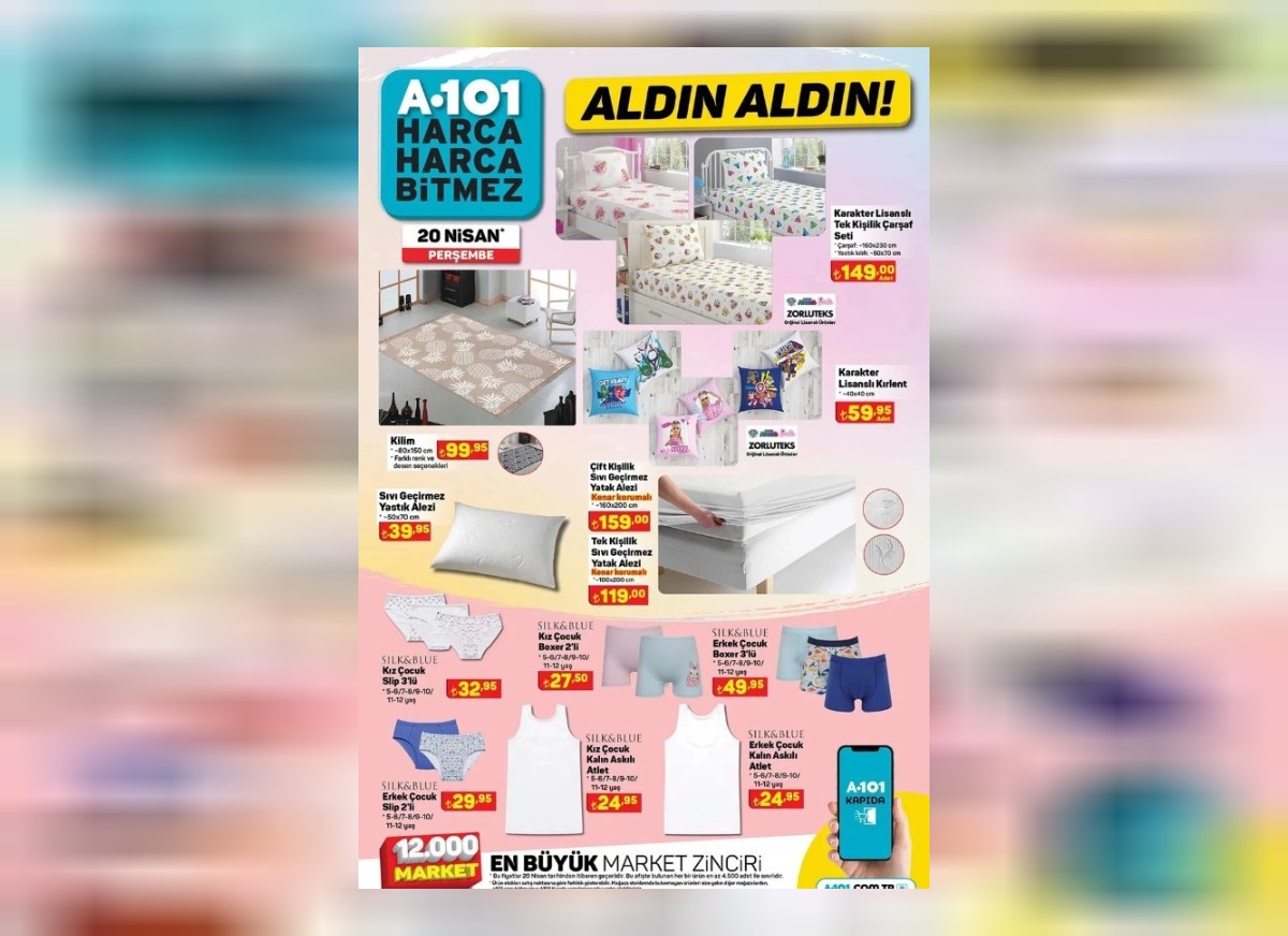 a101 20 nisan indirimli ürünler