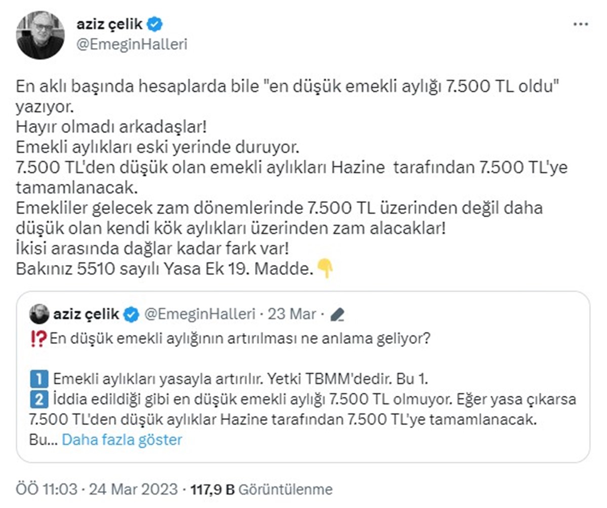 aziz-celik-emekli-maasi-yorumlari