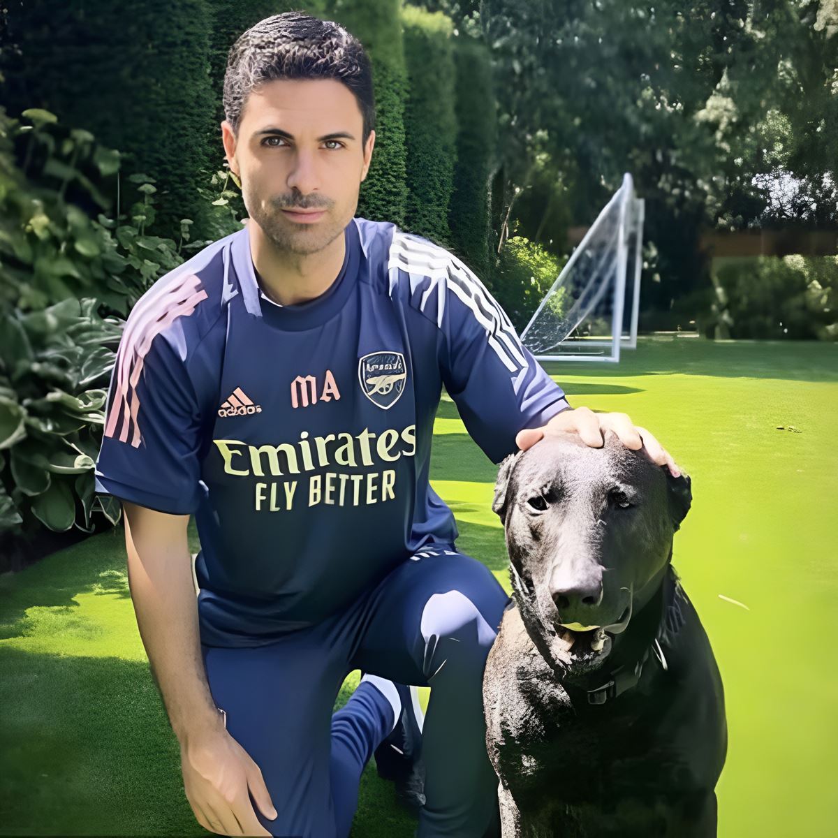 arsenal-arteta-antrenman-kopek