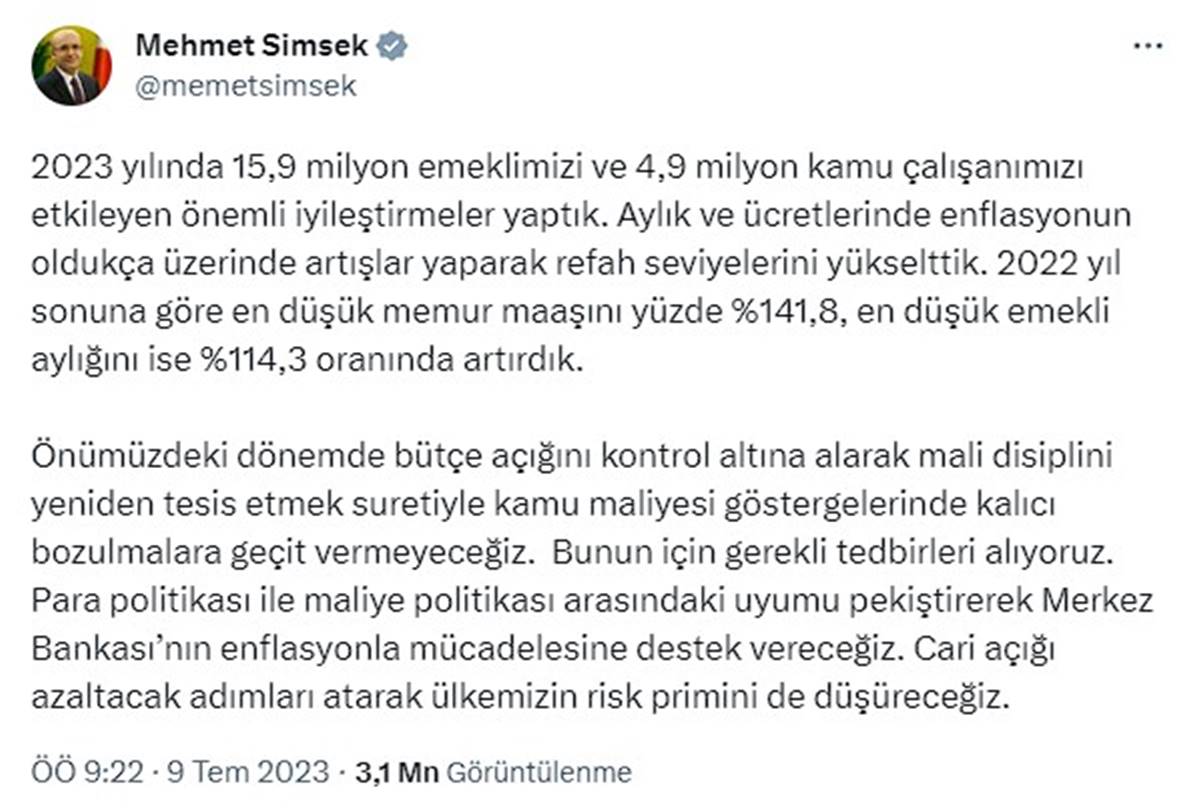 mehmet-simsek-emekli-maasi-aciklamasi