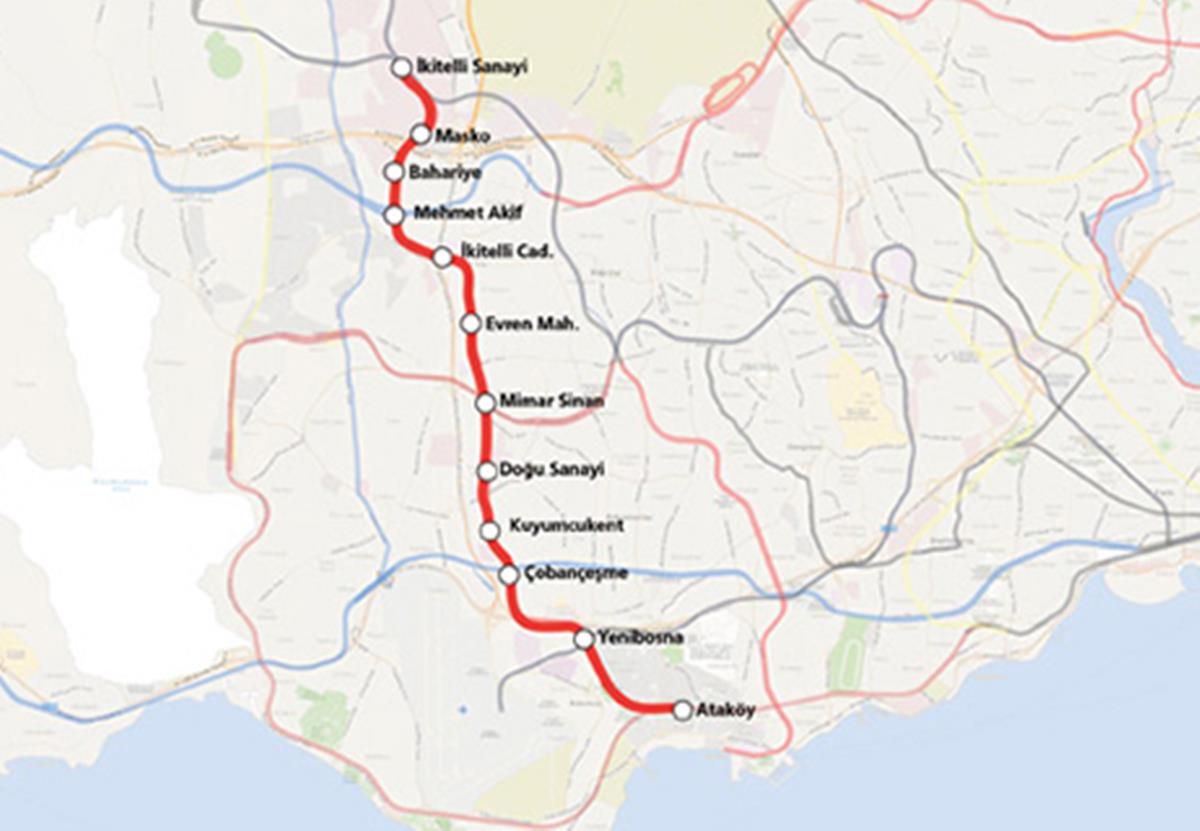 atakoy-ikitelli-metro-guzergahi