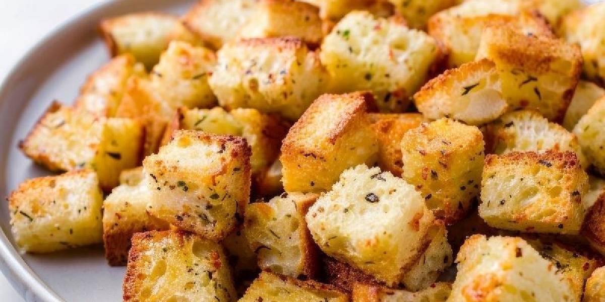 İster salatanıza ister çorbanıza… Bayat ekmeğiniz varsa tarif hazır: İşte baharatlı kruton yapımı