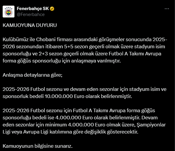 fenerbahce-chobani-yogurt-anlasma-duyurusu