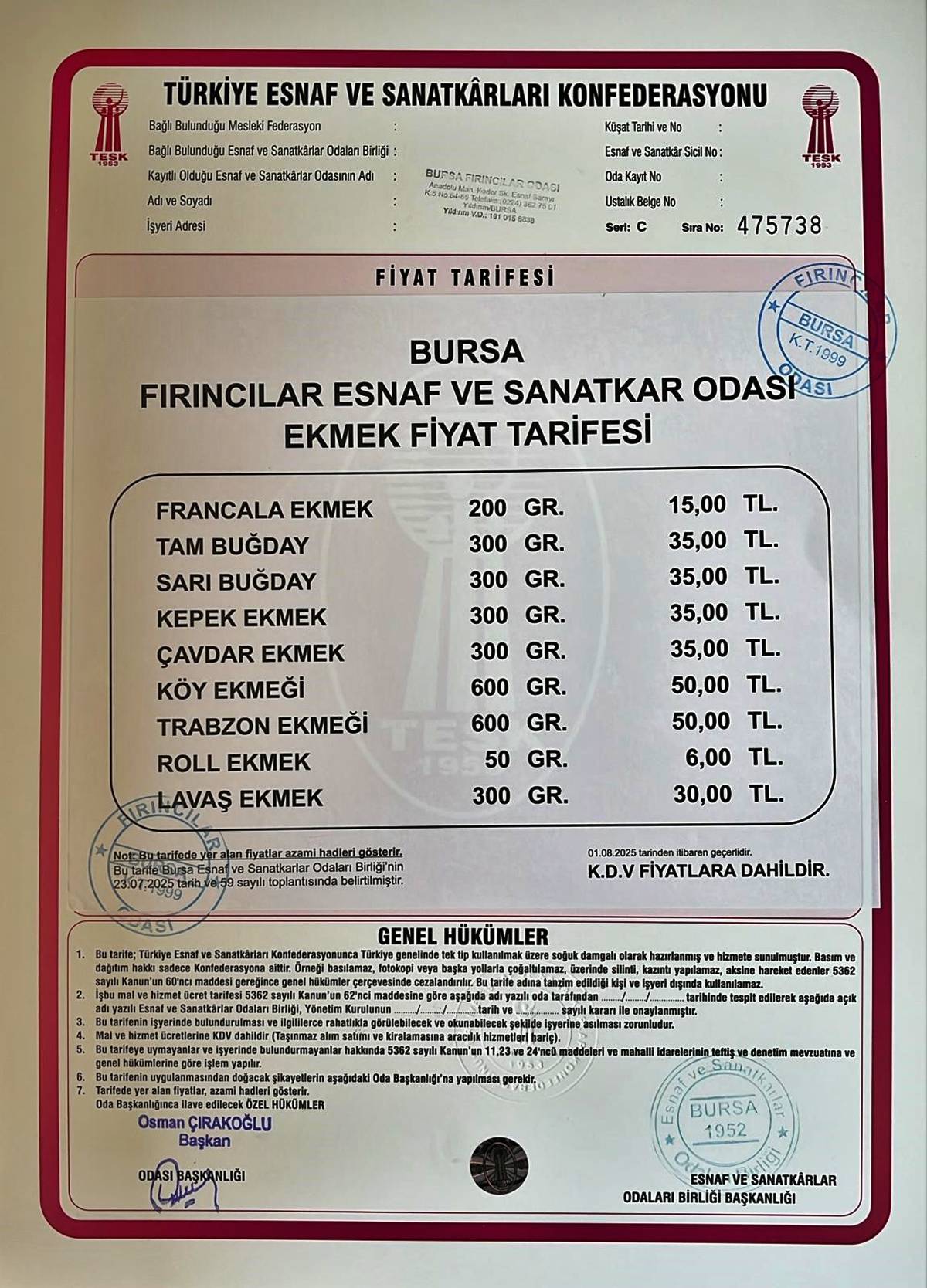 bursada-ekmek-fiyati-ne-kadar-kac-lira