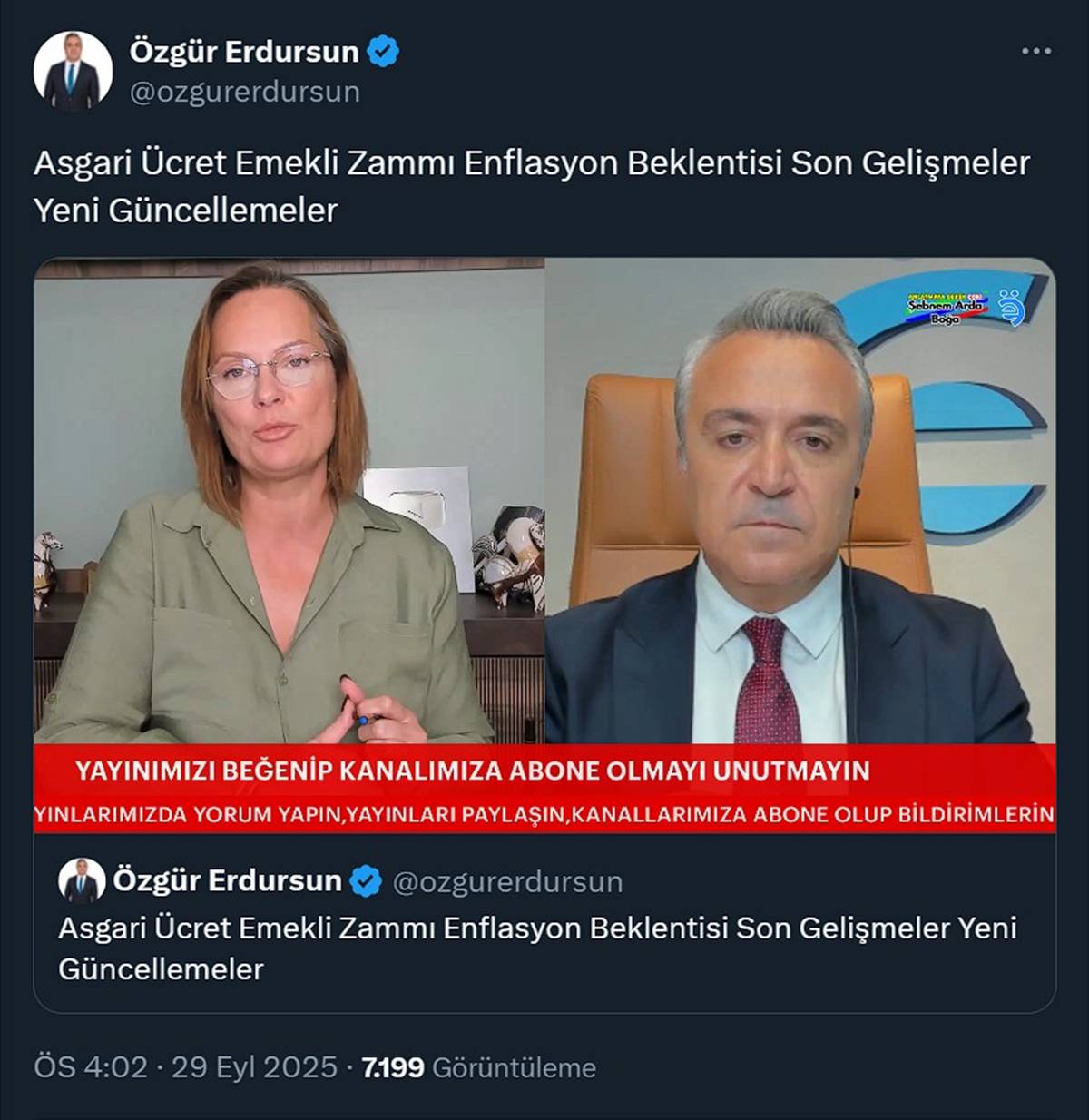 ozgur-erdursun-asgari-ucret-emekli-maasi-zam-tahmini